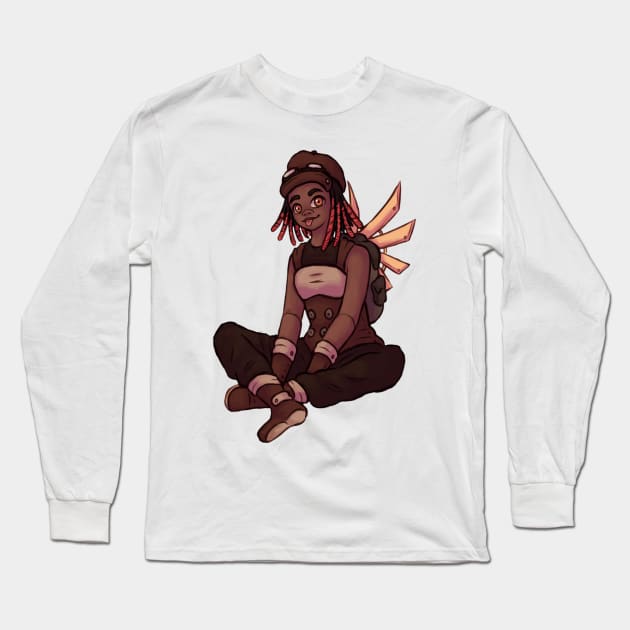 Steampunk Girl Long Sleeve T-Shirt by MarcyRangel